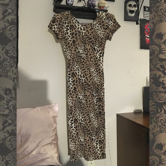 Maxi Chettah Print Dress - Picture 1 of 2